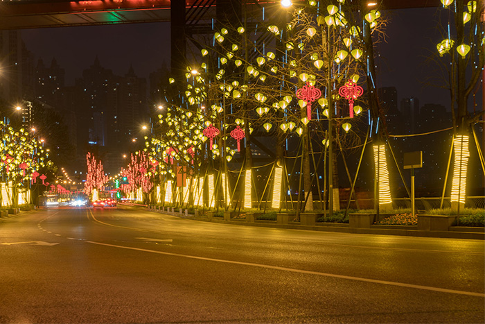 道路夜景照明